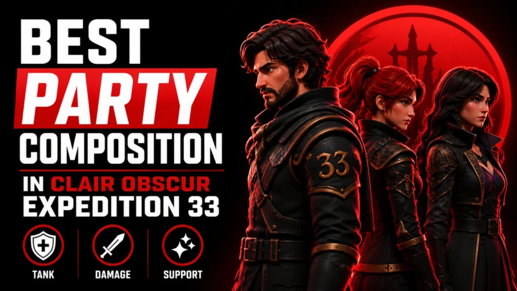 Best party composition Clair Obscur Expedition 33 Maelle Lune Verso