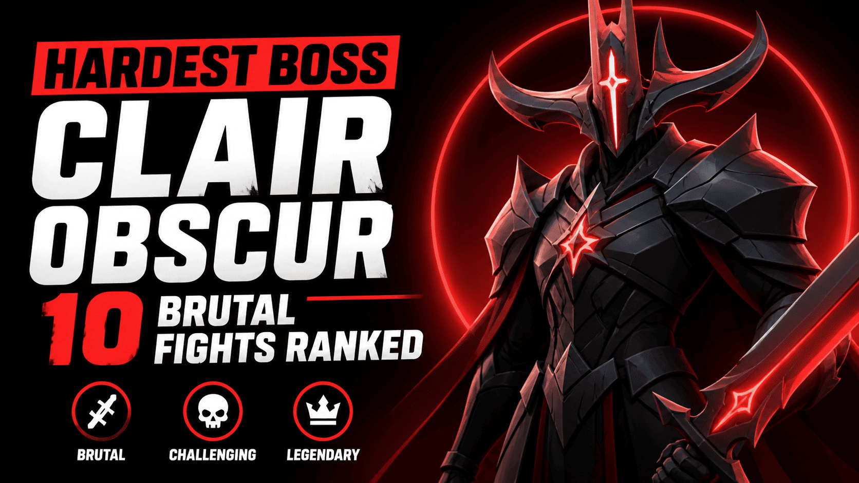 hardest boss Clair Obscur Expedition 33 — 10 brutal fights ranked with dark armored boss character