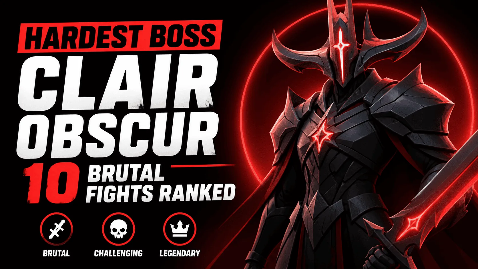 hardest boss Clair Obscur Expedition 33 — 10 brutal fights ranked with dark armored boss character