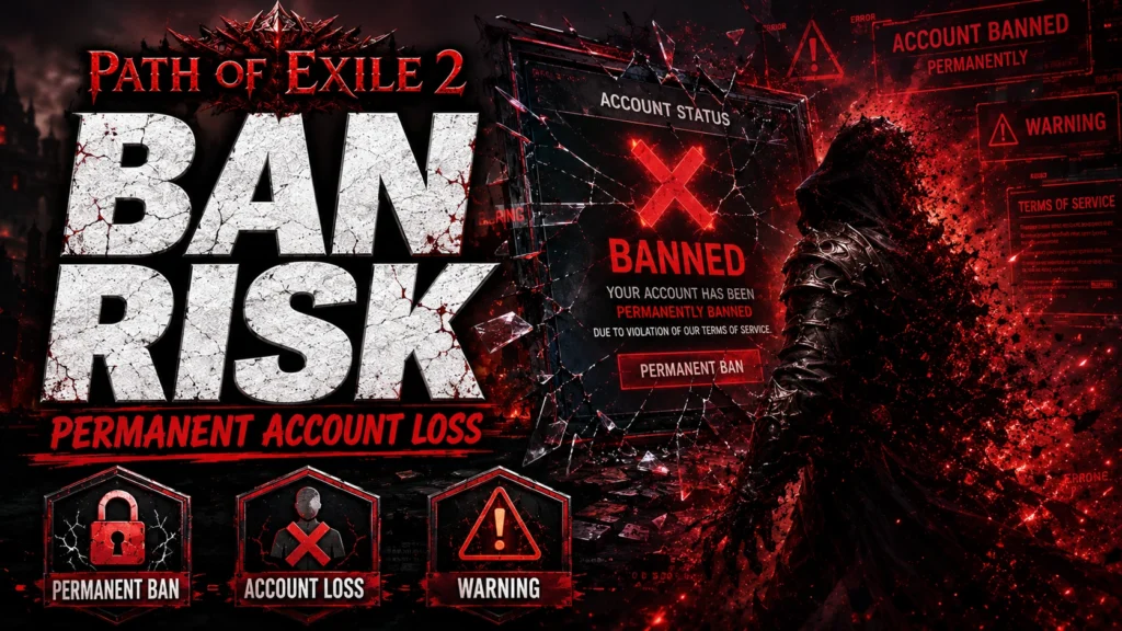 Path of Exile 2 hack ban risk permanent account loss warning