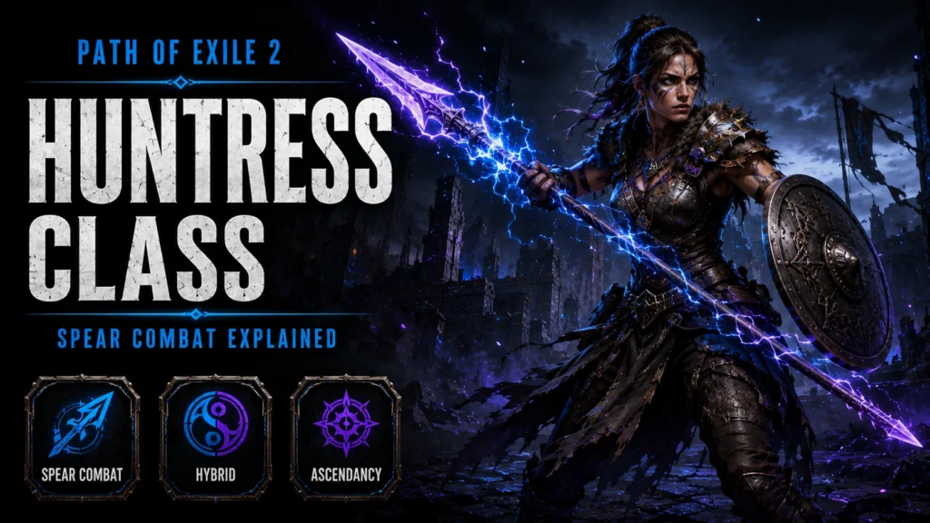 Path of Exile 2 roadmap Huntress class spear combat ascendancy guide