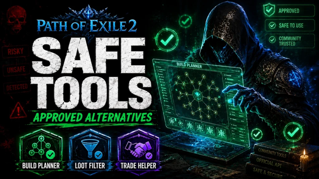 Path of Exile 2 safe tools approved alternatives build planner loot filter