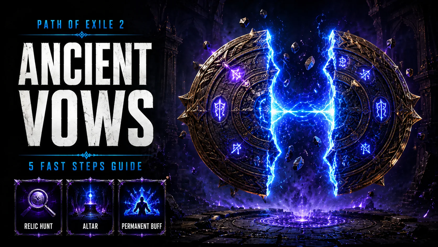 Ancient Vows Path of Exile 2 quest guide relic locations altar buff choice