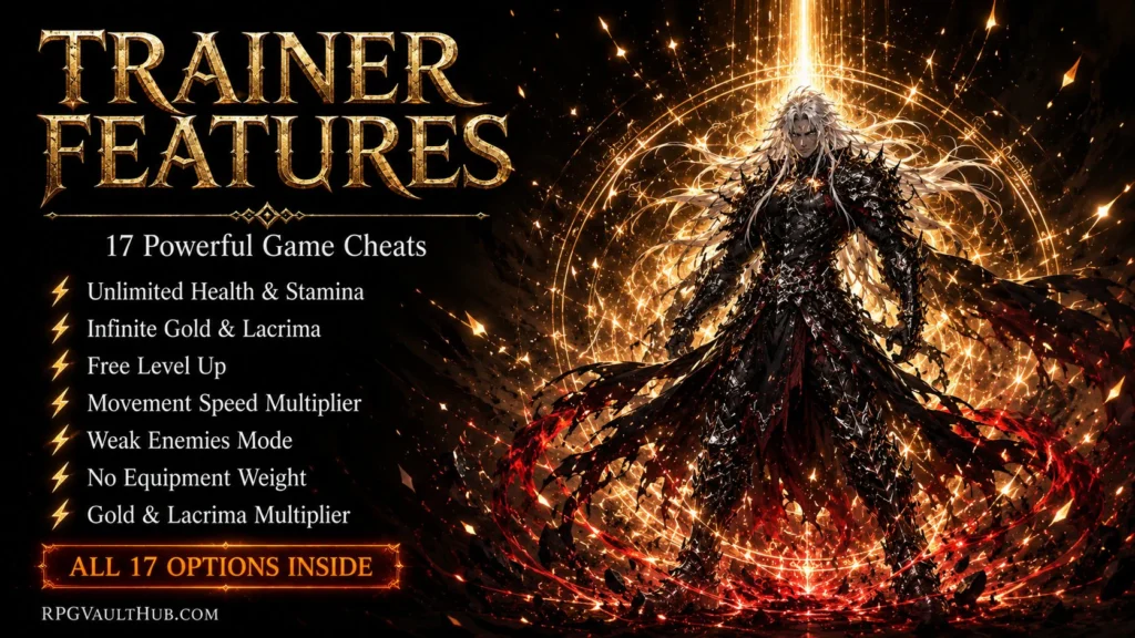 First Berserker Khazan Trainer features unlimited health stamina gold speed options