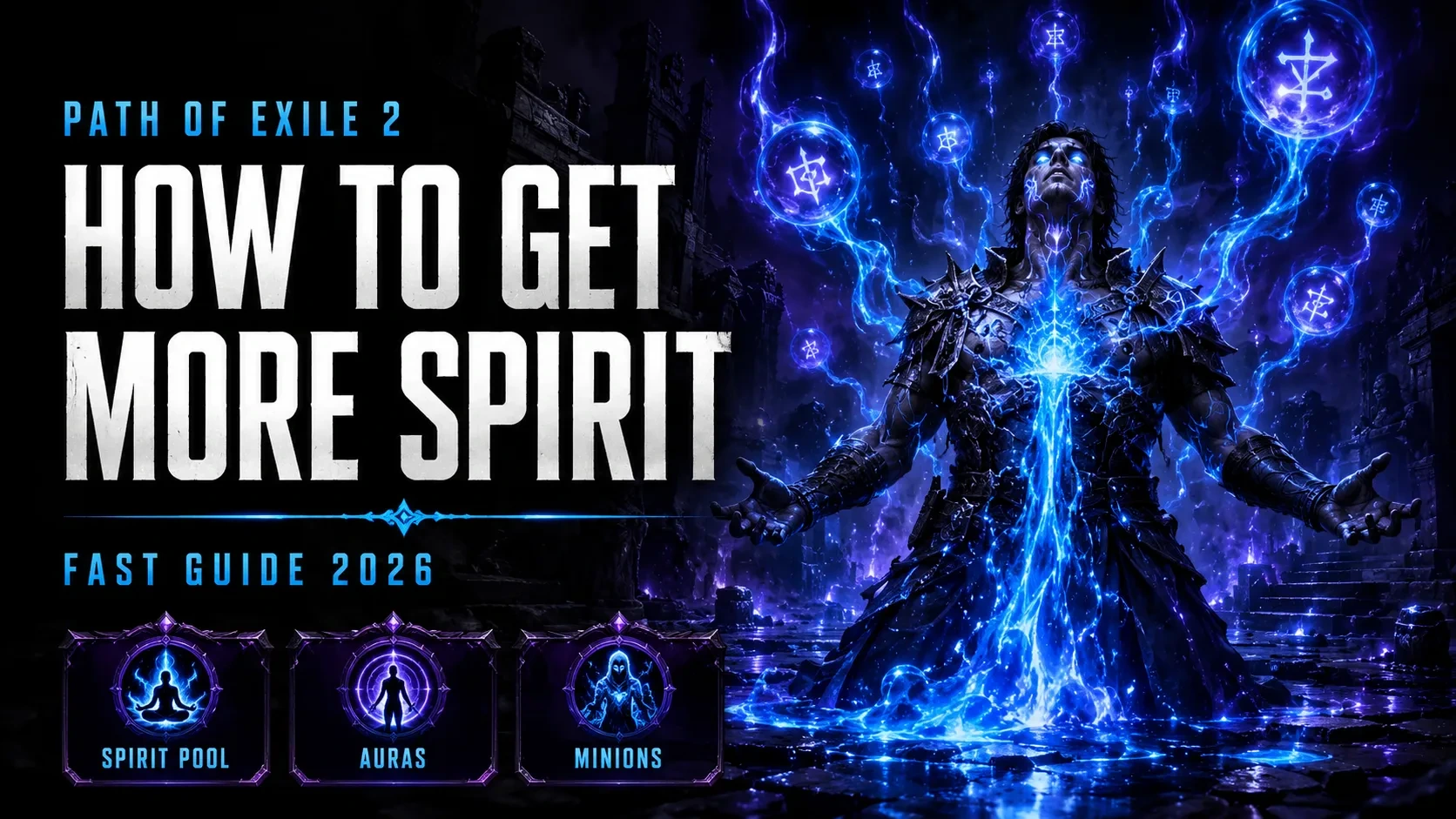 Path of Exile 2 how to get more Spirit fast guide auras minions build