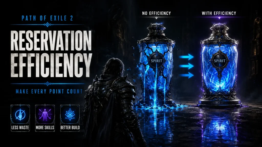 Path of Exile 2 how to get more Spirit reservation efficiency guide tips