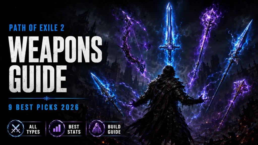 Path of Exile 2 weapons guide best picks all types stats build 2026